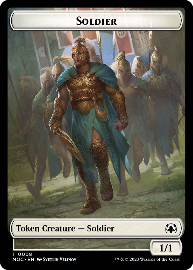 Soldier // Insect Double-Sided Token [March of the Machine Commander Tokens] | PLUS EV GAMES 