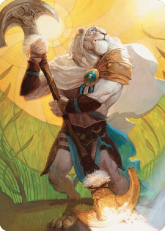 Ajani, Sleeper Agent Art Card [Dominaria United Art Series] | PLUS EV GAMES 