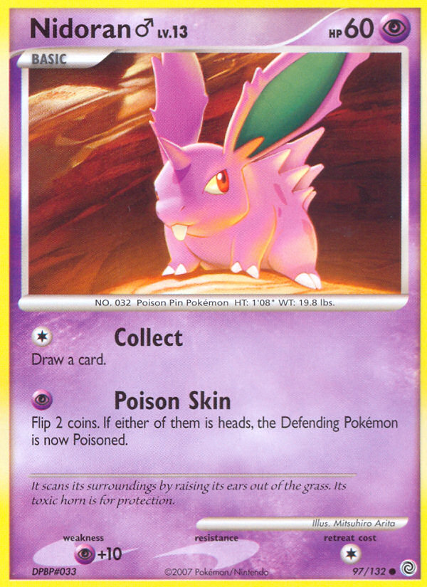 Nidoran (97/132) (Male) [Diamond & Pearl: Secret Wonders] | PLUS EV GAMES 