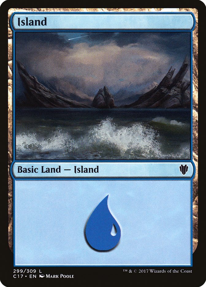 Island (299) [Commander 2017] | PLUS EV GAMES 