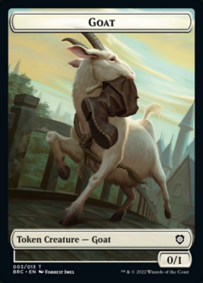 Construct (008) // Goat Double-Sided Token [The Brothers' War Commander Tokens] | PLUS EV GAMES 