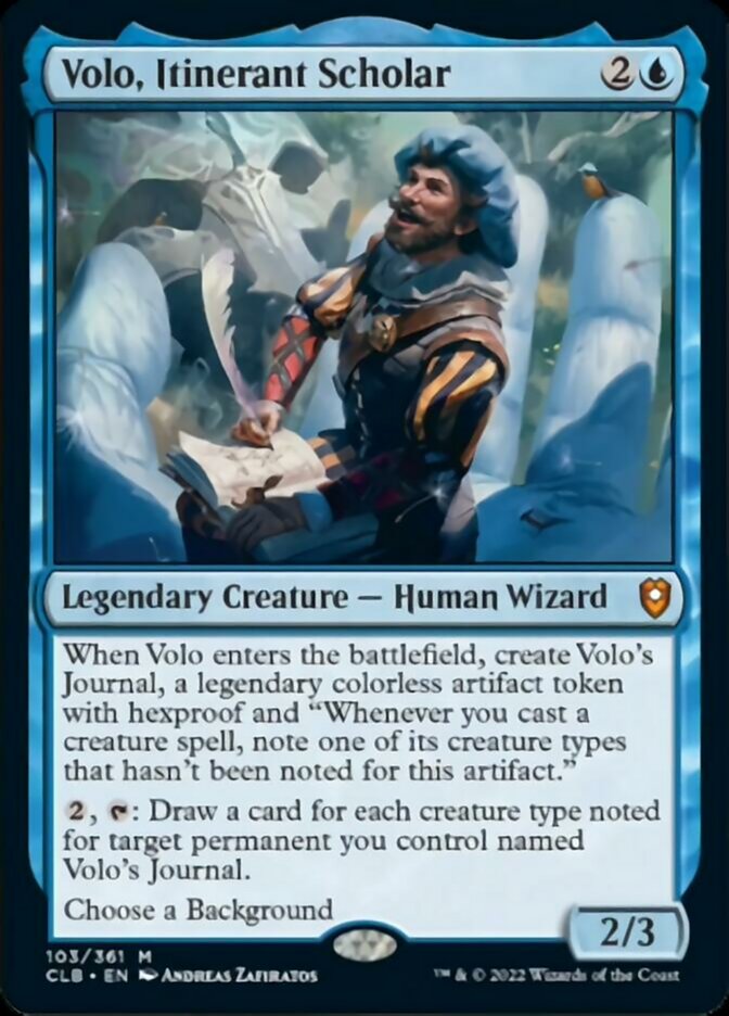 Volo, Itinerant Scholar [Commander Legends: Battle for Baldur's Gate] | PLUS EV GAMES 