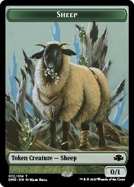 Zombie // Sheep Double-Sided Token [Dominaria Remastered Tokens] | PLUS EV GAMES 