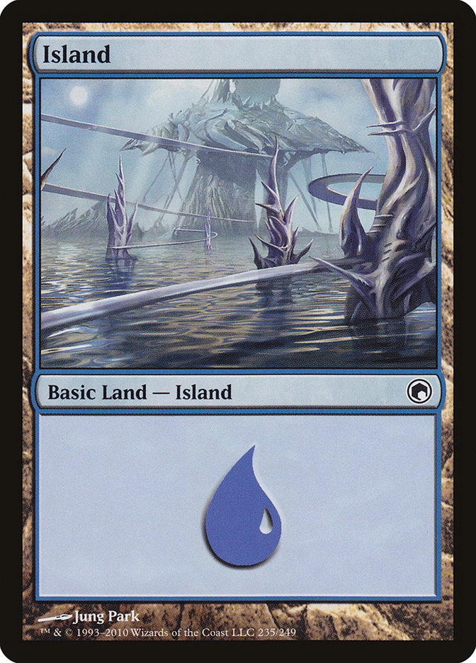 Island (235) [Scars of Mirrodin] | PLUS EV GAMES 