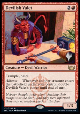 Devilish Valet (Promo Pack) [Streets of New Capenna Promos] | PLUS EV GAMES 