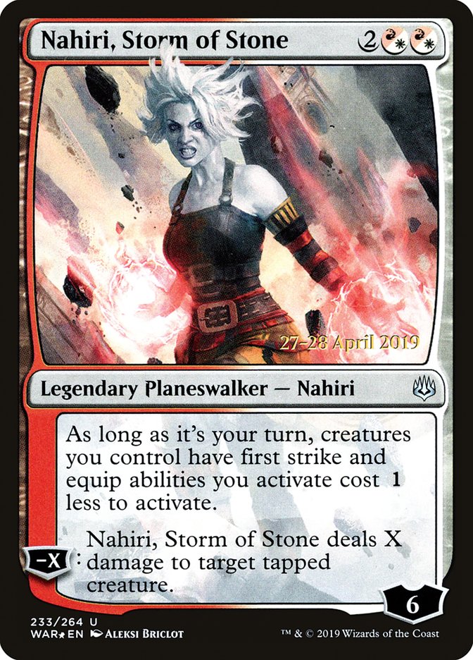 Nahiri, Storm of Stone  [War of the Spark Prerelease Promos] | PLUS EV GAMES 