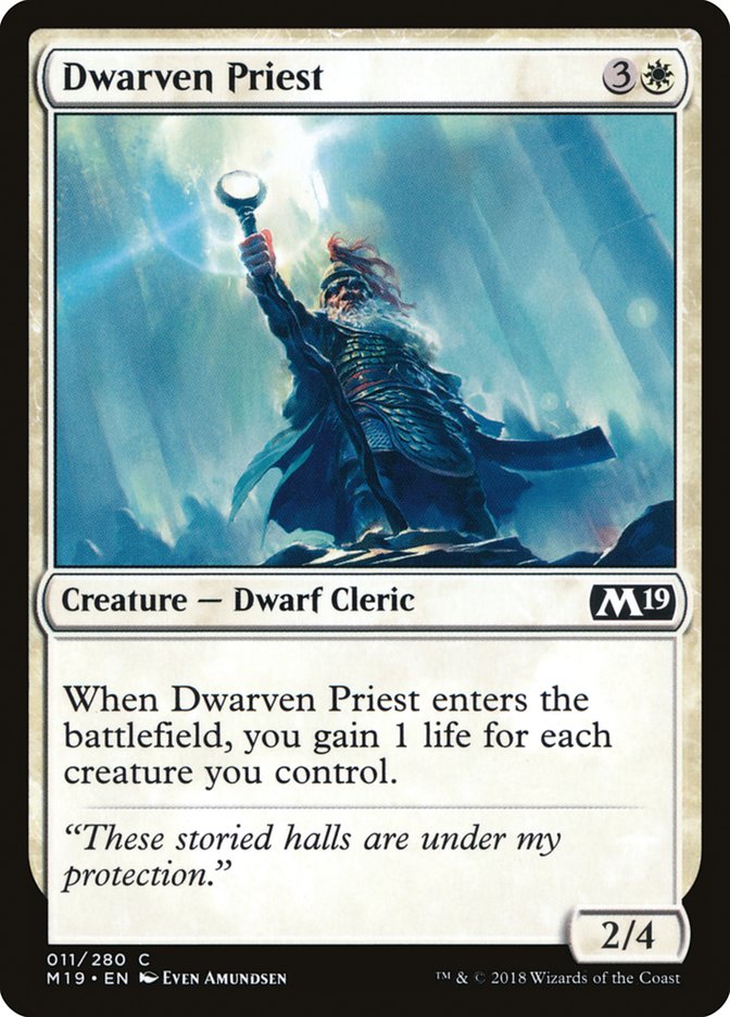 Dwarven Priest [Core Set 2019] | PLUS EV GAMES 