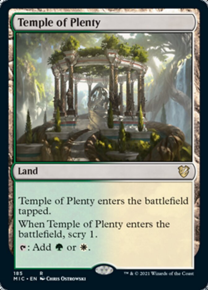 Temple of Plenty [Innistrad: Midnight Hunt Commander] | PLUS EV GAMES 