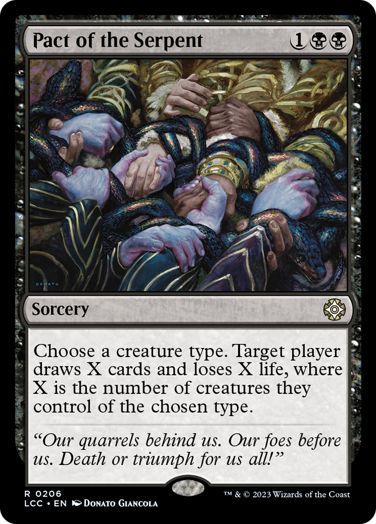 Pact of the Serpent [The Lost Caverns of Ixalan Commander] | PLUS EV GAMES 
