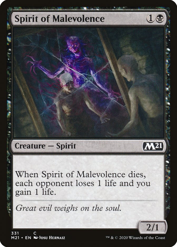 Spirit of Malevolence [Core Set 2021] | PLUS EV GAMES 
