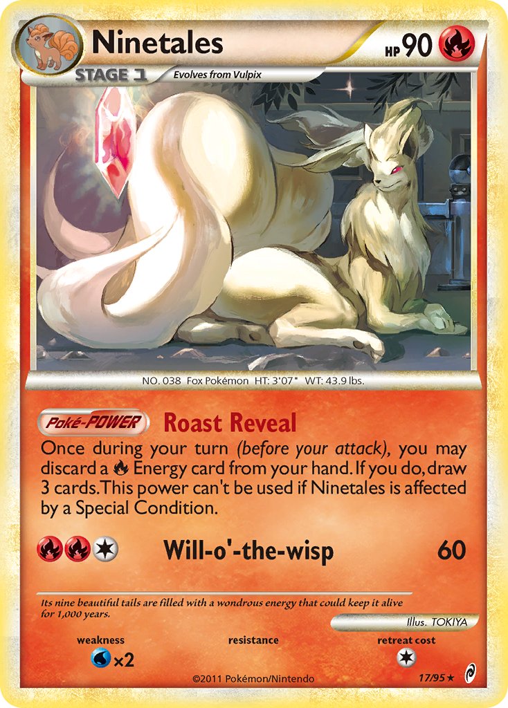 Ninetales (17/95) (Theme Deck Exclusive) [HeartGold & SoulSilver: Call of Legends] | PLUS EV GAMES 