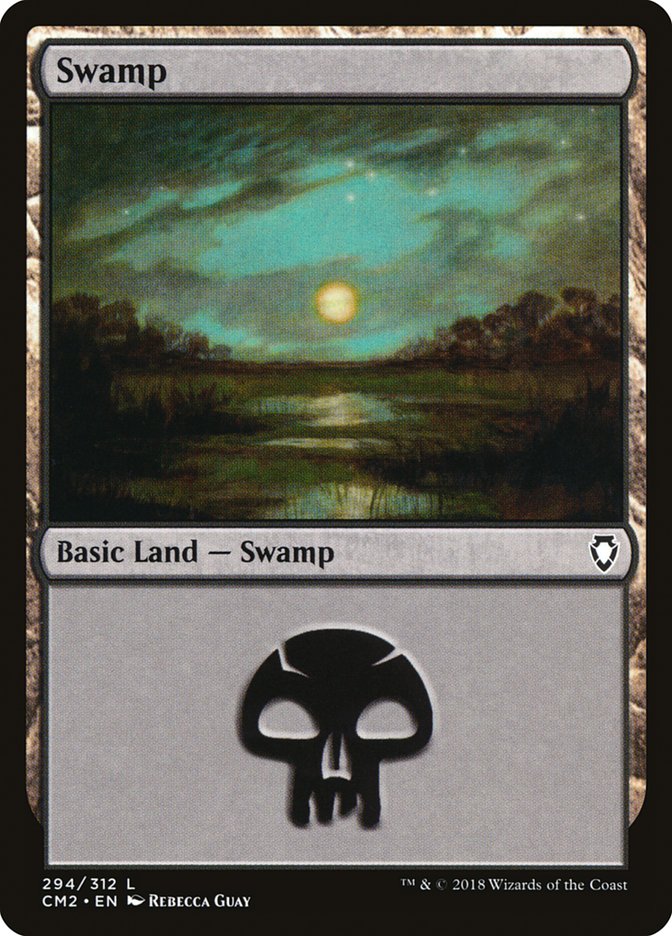 Swamp (294) [Commander Anthology Volume II] | PLUS EV GAMES 