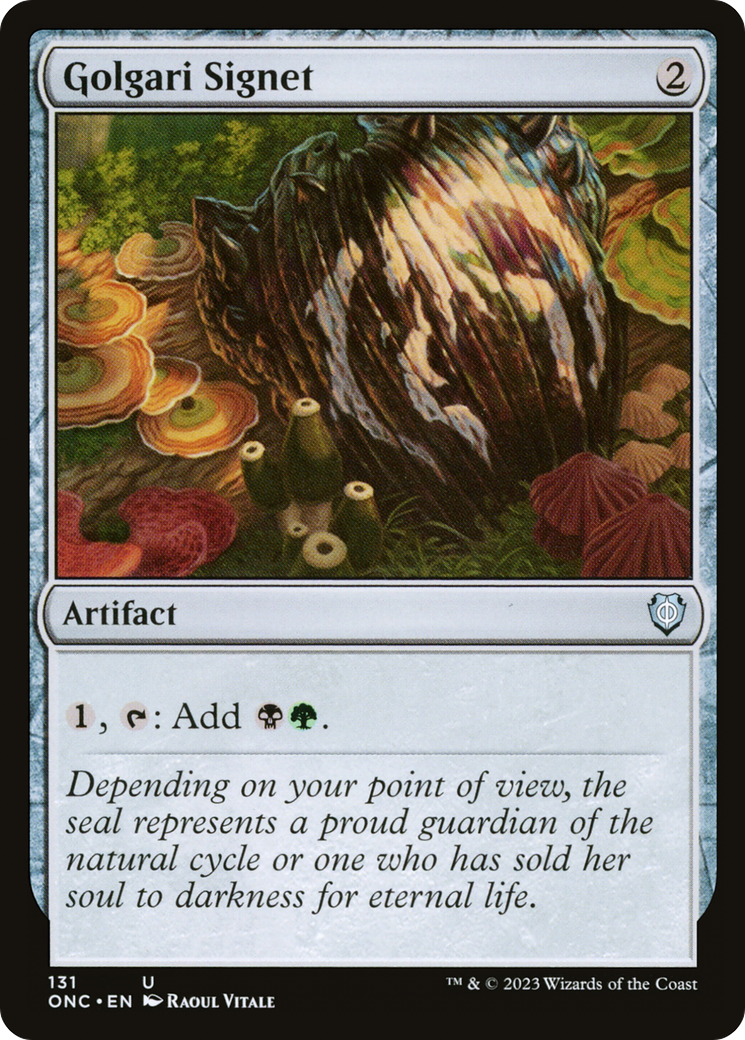 Golgari Signet [Phyrexia: All Will Be One Commander] | PLUS EV GAMES 