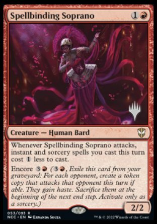 Spellbinding Soprano (Promo Pack) [Streets of New Capenna Commander Promos] | PLUS EV GAMES 