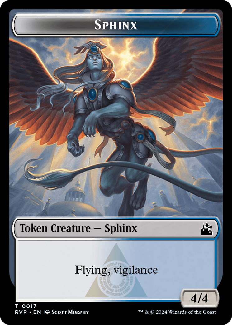 Sphinx Token [Ravnica Remastered Tokens] | PLUS EV GAMES 