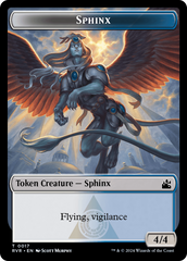 Bird // Sphinx Double-Sided Token [Ravnica Remastered Tokens] | PLUS EV GAMES 