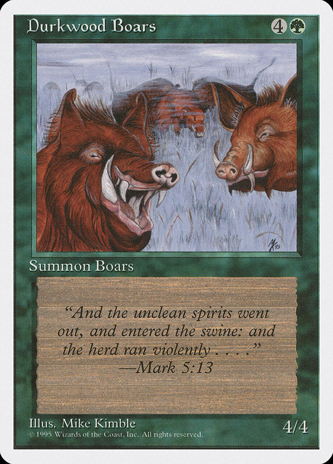 Durkwood Boars [Fourth Edition] | PLUS EV GAMES 