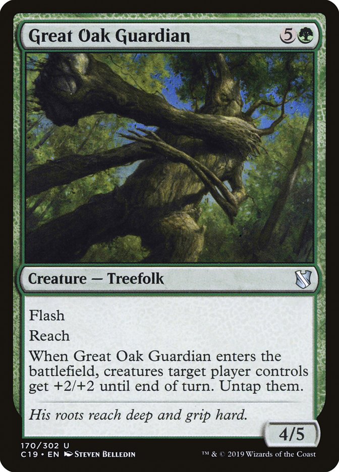 Great Oak Guardian [Commander 2019] | PLUS EV GAMES 