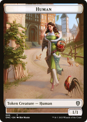 Human // Spirit Double-Sided Token [Phyrexia: All Will Be One Commander Tokens] | PLUS EV GAMES 