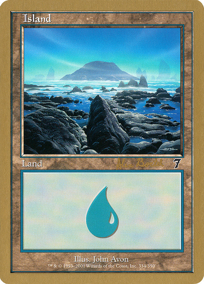 Island (ab334) (Alex Borteh) [World Championship Decks 2001] | PLUS EV GAMES 