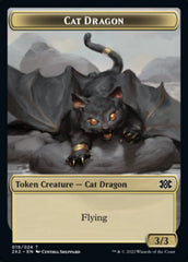 Cat Dragon // Eldrazi Scion Double-sided Token [Double Masters 2022 Tokens] | PLUS EV GAMES 