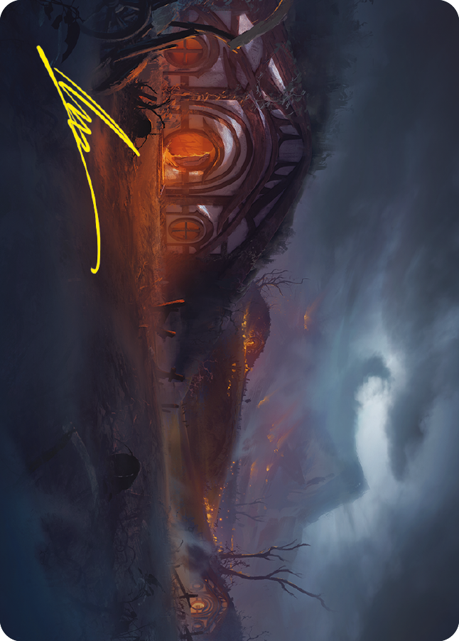 Field of Ruin Art Card (Gold-Stamped Signature) [The Lord of the Rings: Tales of Middle-earth Art Series] | PLUS EV GAMES 