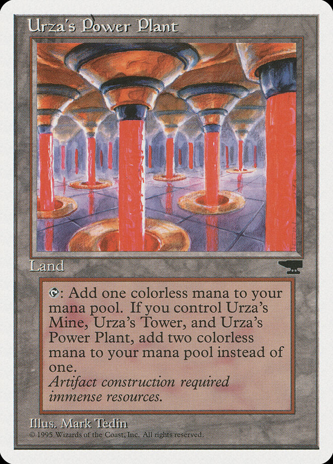 Urza's Power Plant (Red Columns) [Chronicles] | PLUS EV GAMES 