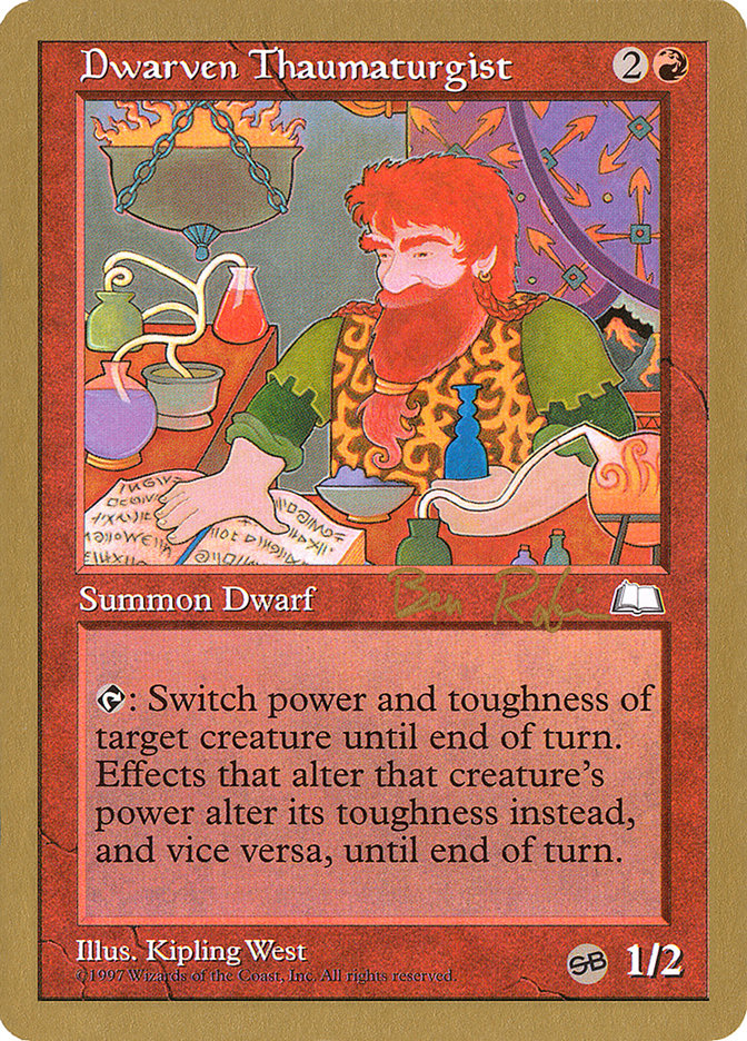 Dwarven Thaumaturgist (Ben Rubin) (SB) [World Championship Decks 1998] | PLUS EV GAMES 