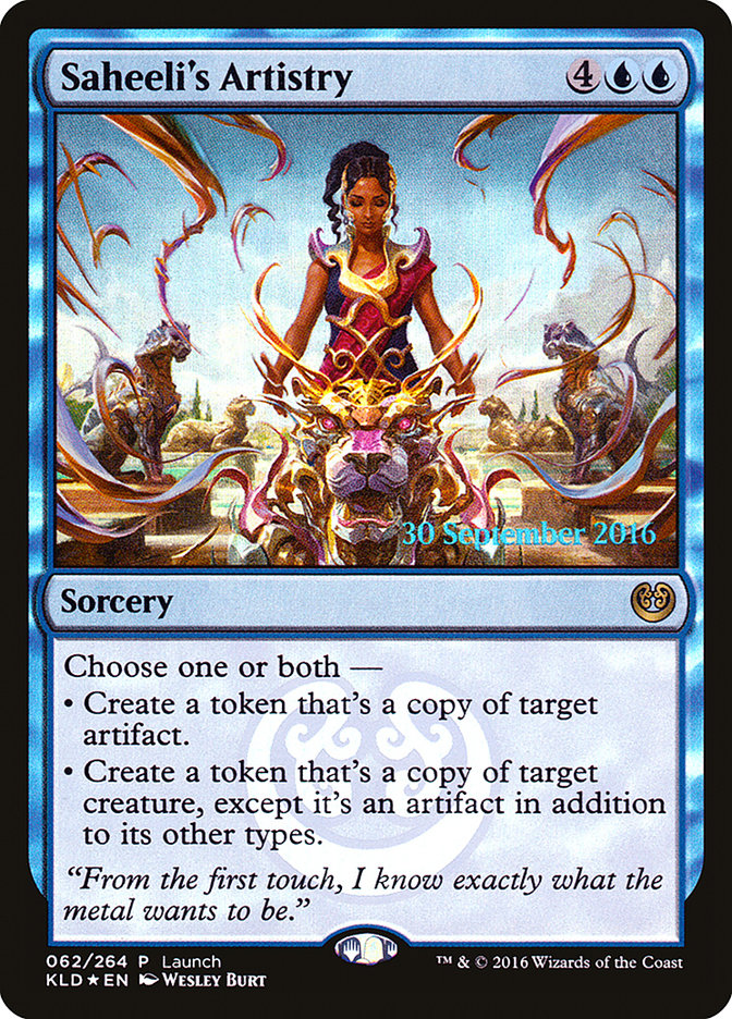 Saheeli's Artistry (Launch) [Kaladesh Promos] | PLUS EV GAMES 