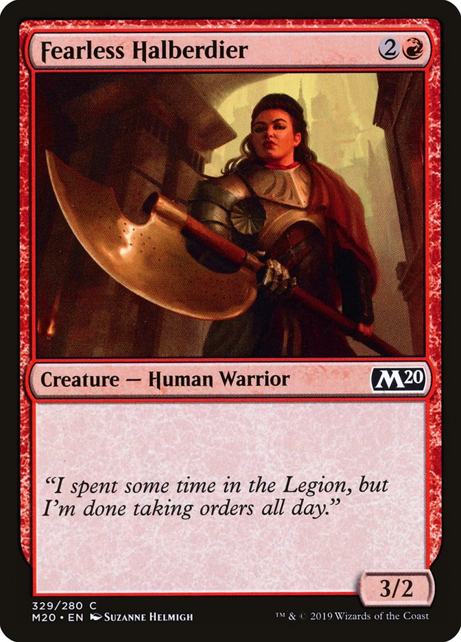 Fearless Halberdier [Core Set 2020] | PLUS EV GAMES 