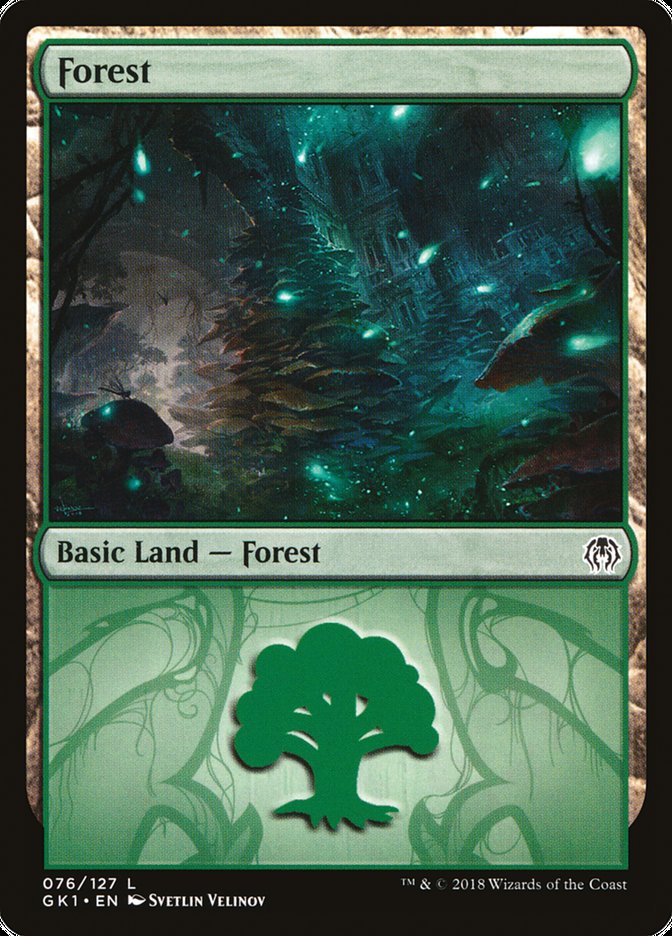 Forest (76) [Guilds of Ravnica Guild Kit] | PLUS EV GAMES 