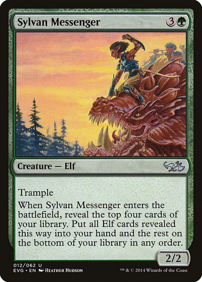 Sylvan Messenger (Elves vs. Goblins) [Duel Decks Anthology] | PLUS EV GAMES 