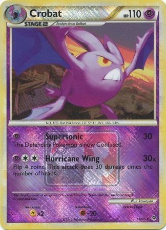 Crobat (14/95) (League Promo) [HeartGold & SoulSilver: Unleashed] | PLUS EV GAMES 