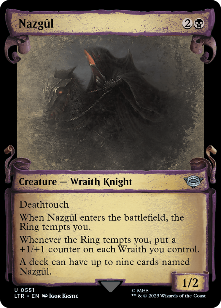 Nazgul (0551) [The Lord of the Rings: Tales of Middle-Earth Showcase Scrolls] | PLUS EV GAMES 