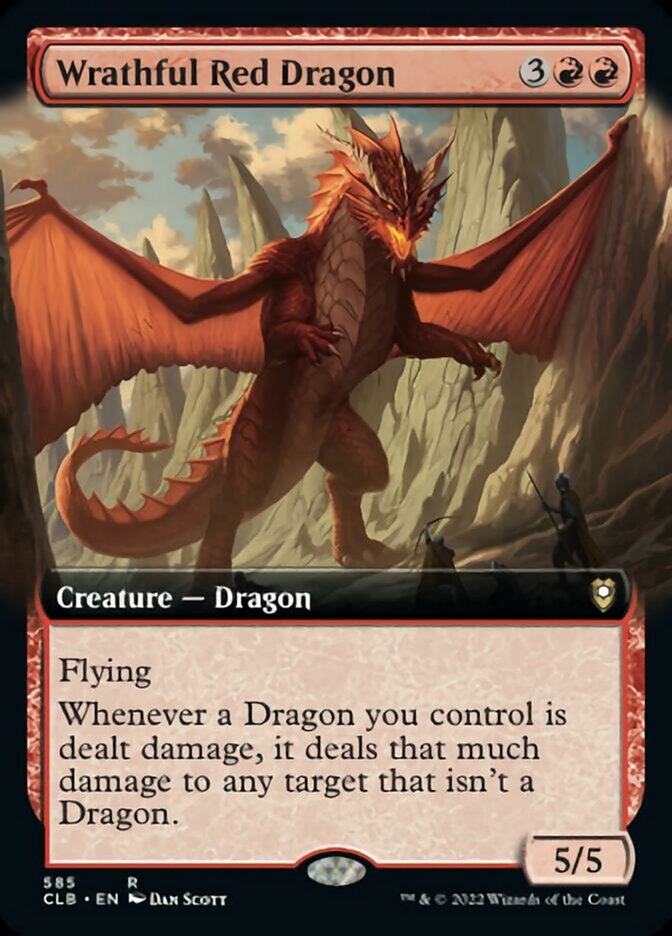 Wrathful Red Dragon (Extended Art) [Commander Legends: Battle for Baldur's Gate] | PLUS EV GAMES 