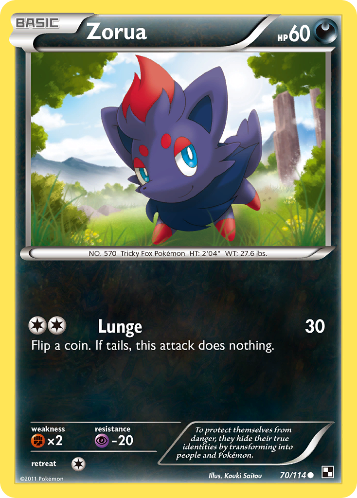 Zorua [Black & White] | PLUS EV GAMES 