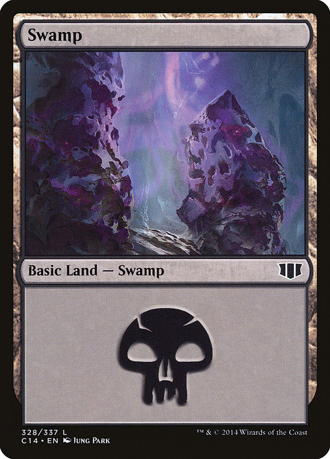 Swamp (328) [Commander 2014] | PLUS EV GAMES 