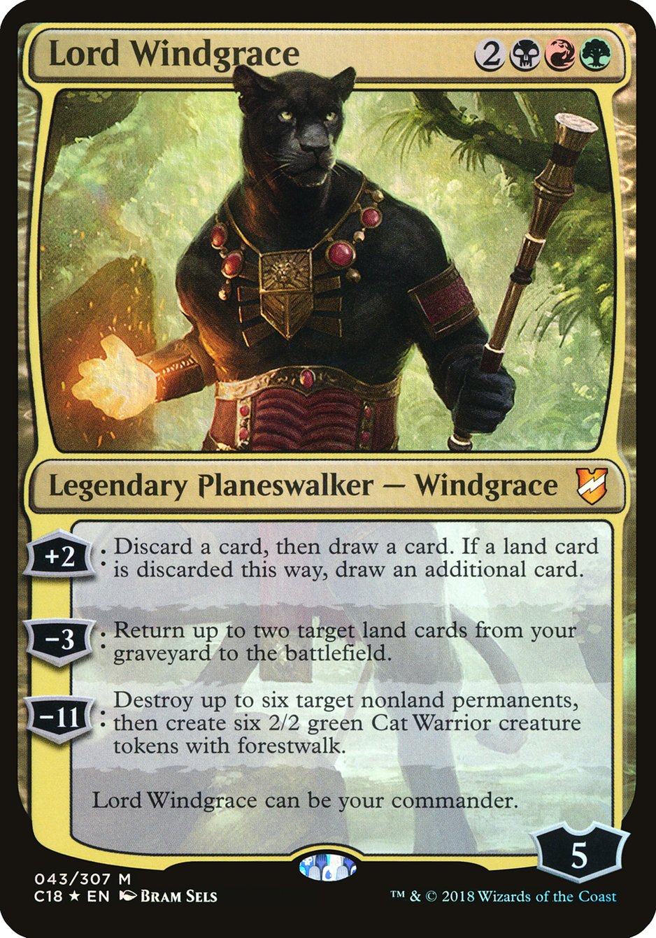 Lord Windgrace (Oversized) [Commander 2018 Oversized] | PLUS EV GAMES 