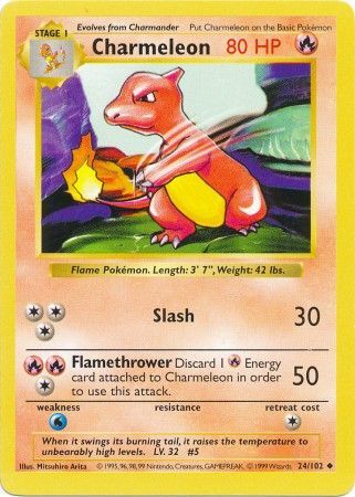 Charmeleon (24/102) [Base Set (Shadowless)]