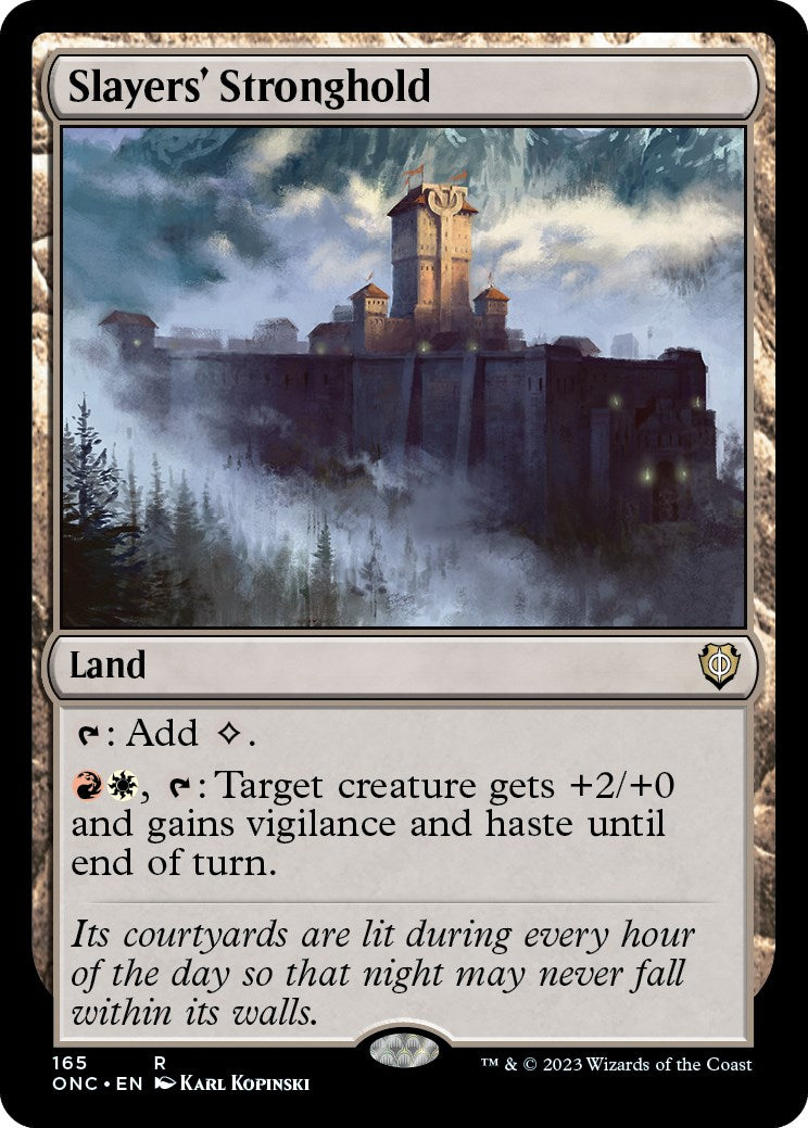Slayers' Stronghold [Phyrexia: All Will Be One Commander] | PLUS EV GAMES 