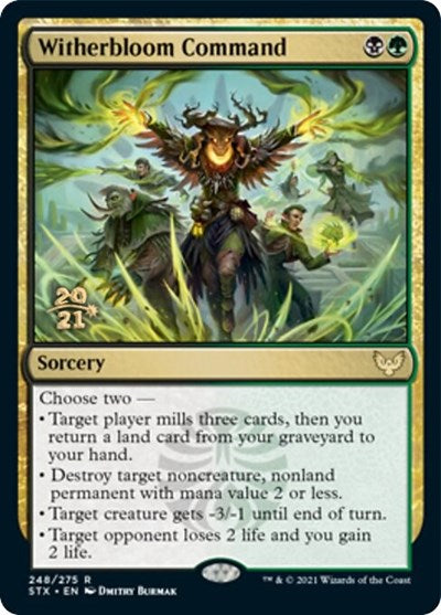 Witherbloom Command [Strixhaven: School of Mages Prerelease Promos] | PLUS EV GAMES 