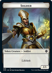 Saproling // Soldier Double-Sided Token [Starter Commander Decks] | PLUS EV GAMES 