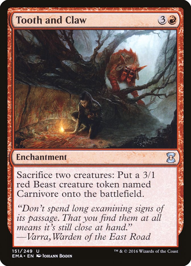 Tooth and Claw [Eternal Masters] | PLUS EV GAMES 