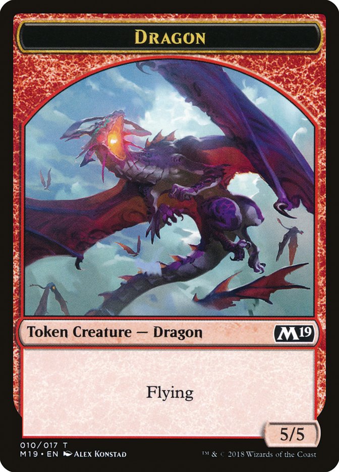 Dragon (010/017) [Core Set 2019 Tokens] | PLUS EV GAMES 