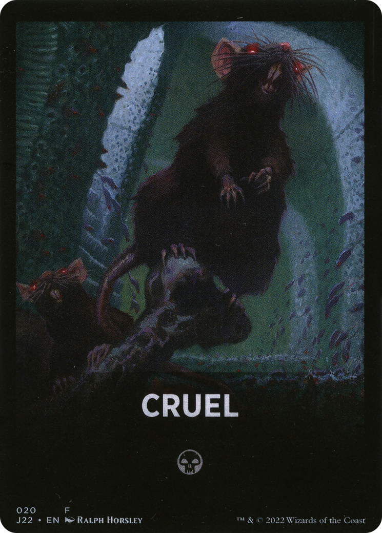 Cruel Theme Card [Jumpstart 2022 Front Cards] | PLUS EV GAMES 