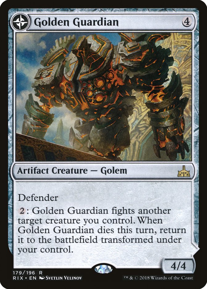 Golden Guardian // Gold-Forge Garrison [Rivals of Ixalan] | PLUS EV GAMES 