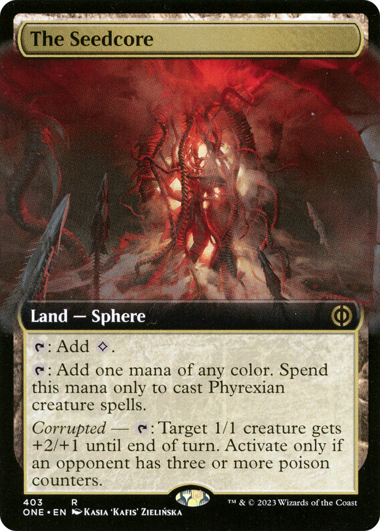 The Seedcore (Extended Art) [Phyrexia: All Will Be One] | PLUS EV GAMES 