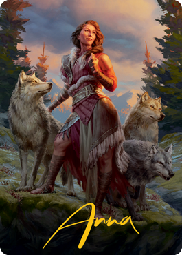 Arlinn, the Pack's Hope 1 Art Card (Gold-Stamped Signature) [Innistrad: Midnight Hunt Art Series] | PLUS EV GAMES 