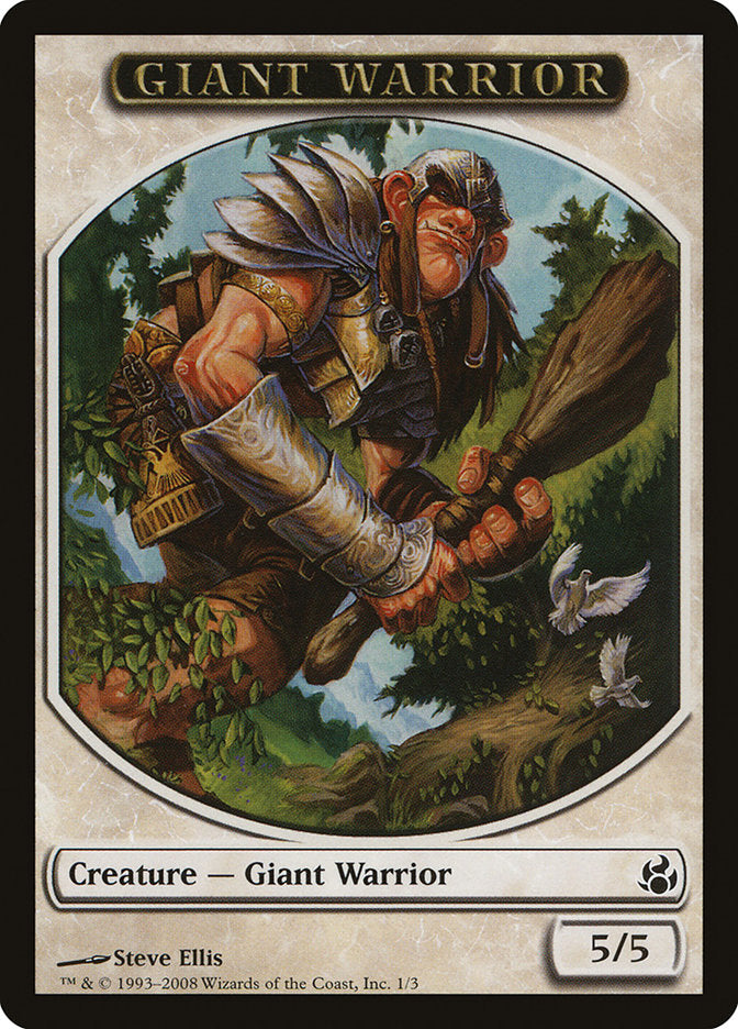 Giant Warrior [Morningtide Tokens] | PLUS EV GAMES 