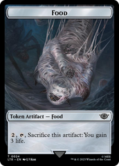 Smaug // Food (0024) Double-Sided Token (Surge Foil) [The Lord of the Rings: Tales of Middle-Earth Tokens] | PLUS EV GAMES 